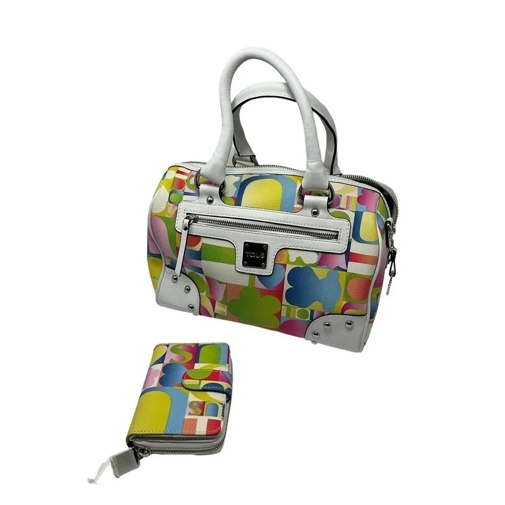 NWT Authetic‎ Tous Speedy Leather white handbag